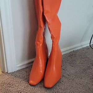 Nasty Gal calf high boots